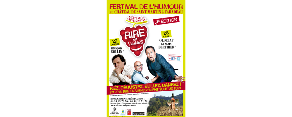 Affiche Rire en Vignes 2016