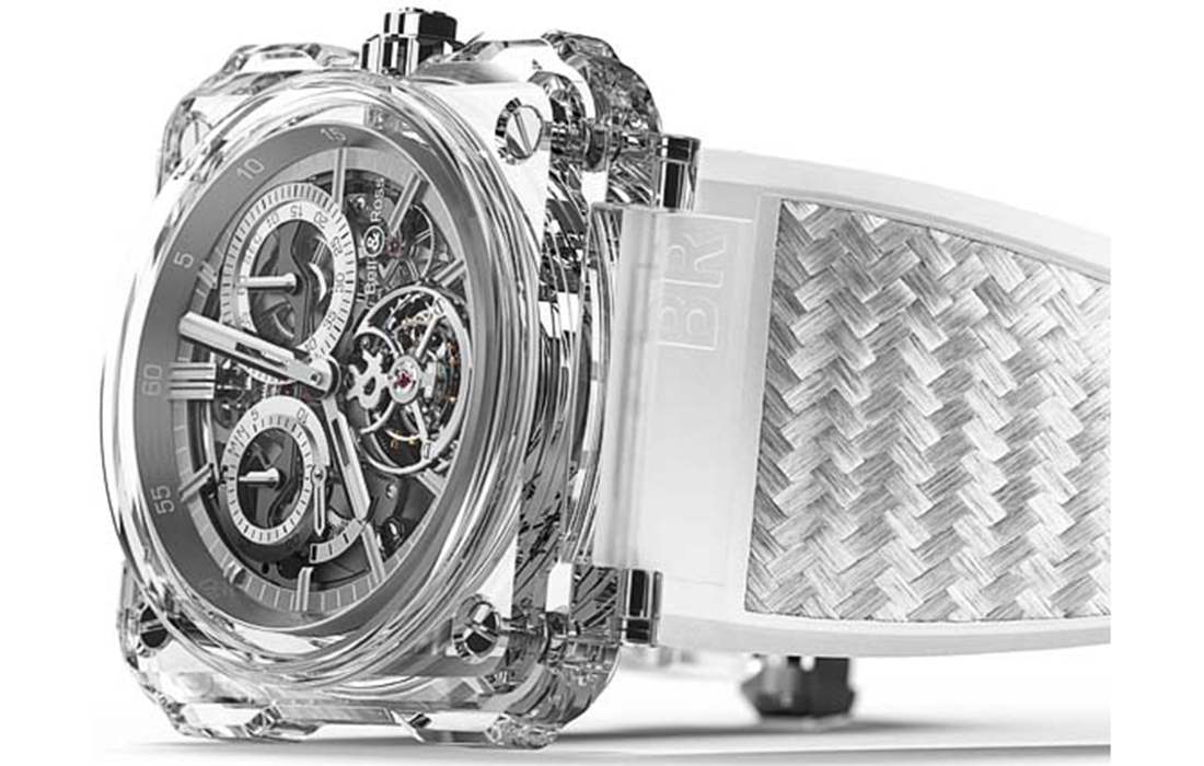 Bell & Ross dévoile sa nouvelle montre BR-1 Skeleton Tourbillon Sapphire sous une beauté transparente