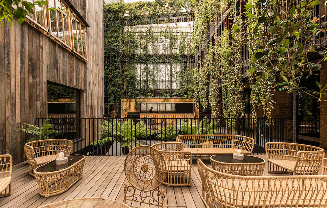 Un hôtel de luxe d’exception mettant la nature à l’honneur : The Mandrake Hotel à Londres