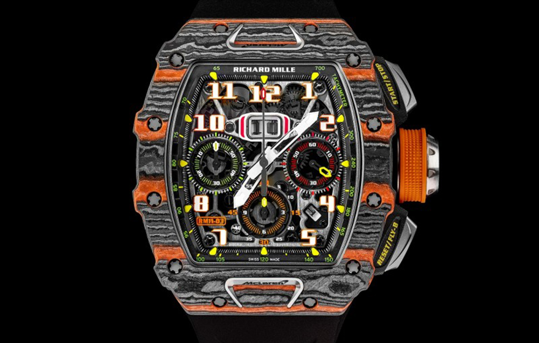 La RM 11-03 Automatique Chronographe Flyback McLaren : une montre fruit d’une collaboration entre Richard Mille et McLaren