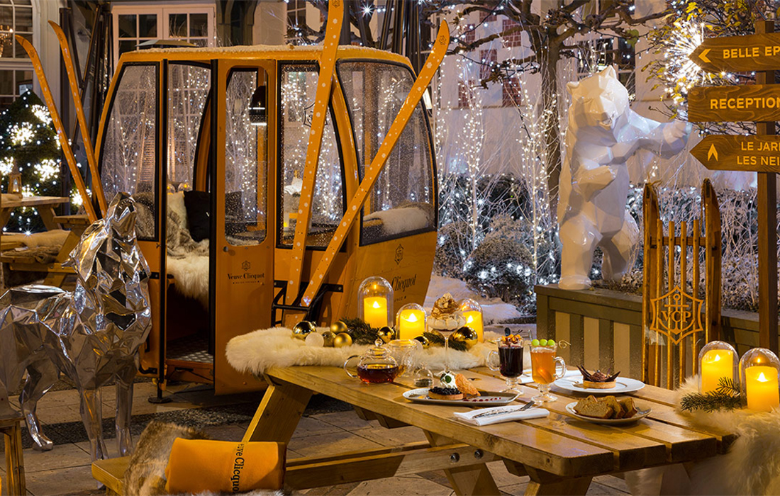 Le Jardin Les Neiges : la terrasse en bord de mer du Normandy