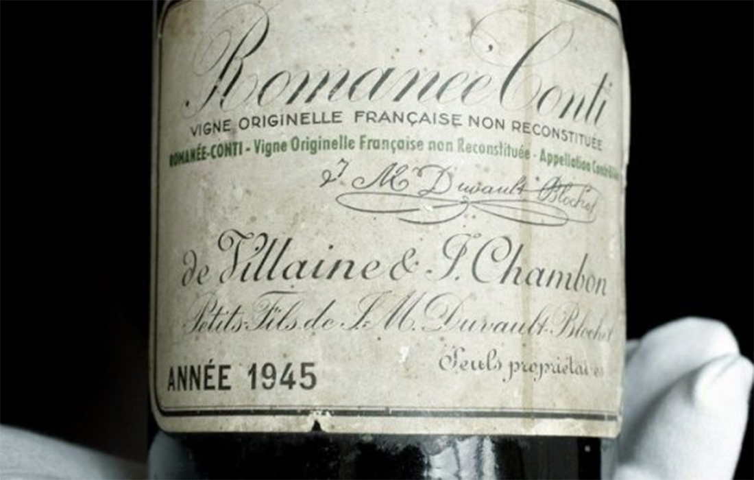 Le Romanée-Conti 1945 : le vin le plus cher du monde vendu aux enchères à 558 000 dollars