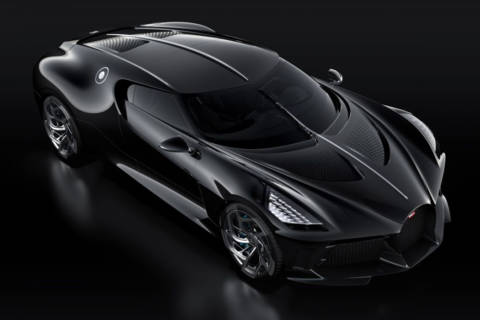 La voiture noire de chez Bugatti