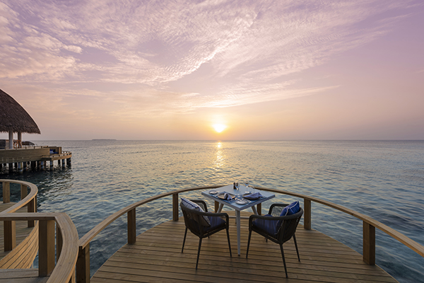 Restaurant hotel maldive