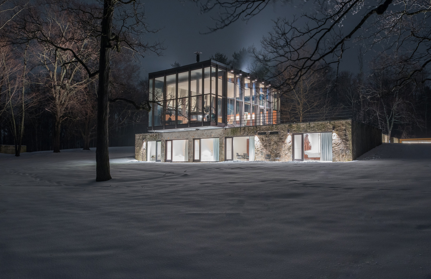 Philip Johnson - wiley-house-new-canaan-luxe-infinity