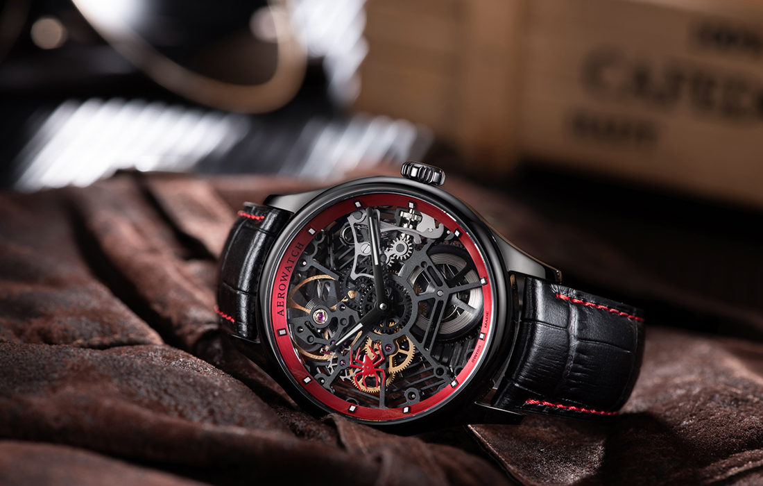 Aerowatch dévoile son nouveau garde-temps Spider Squelette