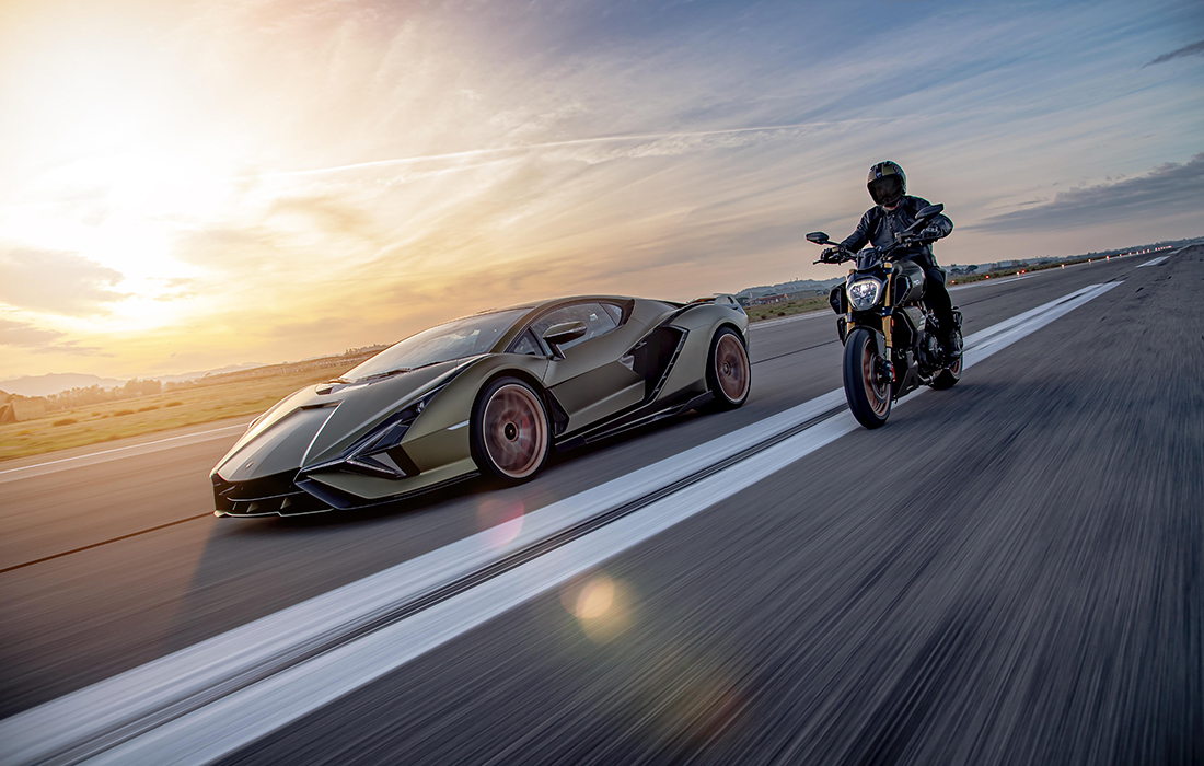 La Ducati Diavel 1260 Lamborghini, inspirée de la Sián FKP37