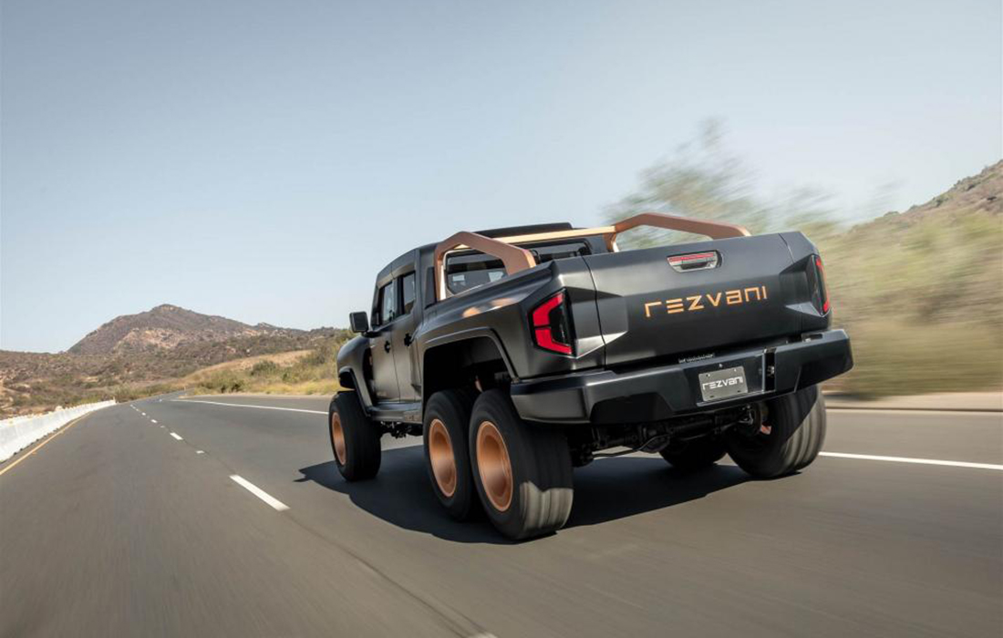 Rezvani Hercules 6×6 : un Pick-up à six roues motrices aux 1300 chevaux