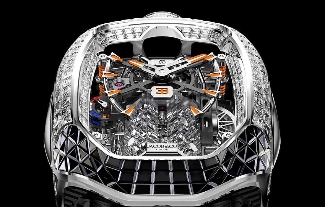 Jacob & Co. Bugatti Chiron Tourbillon Baguette Black and Orange Sapphires : une pièce horlogères exceptionnelle