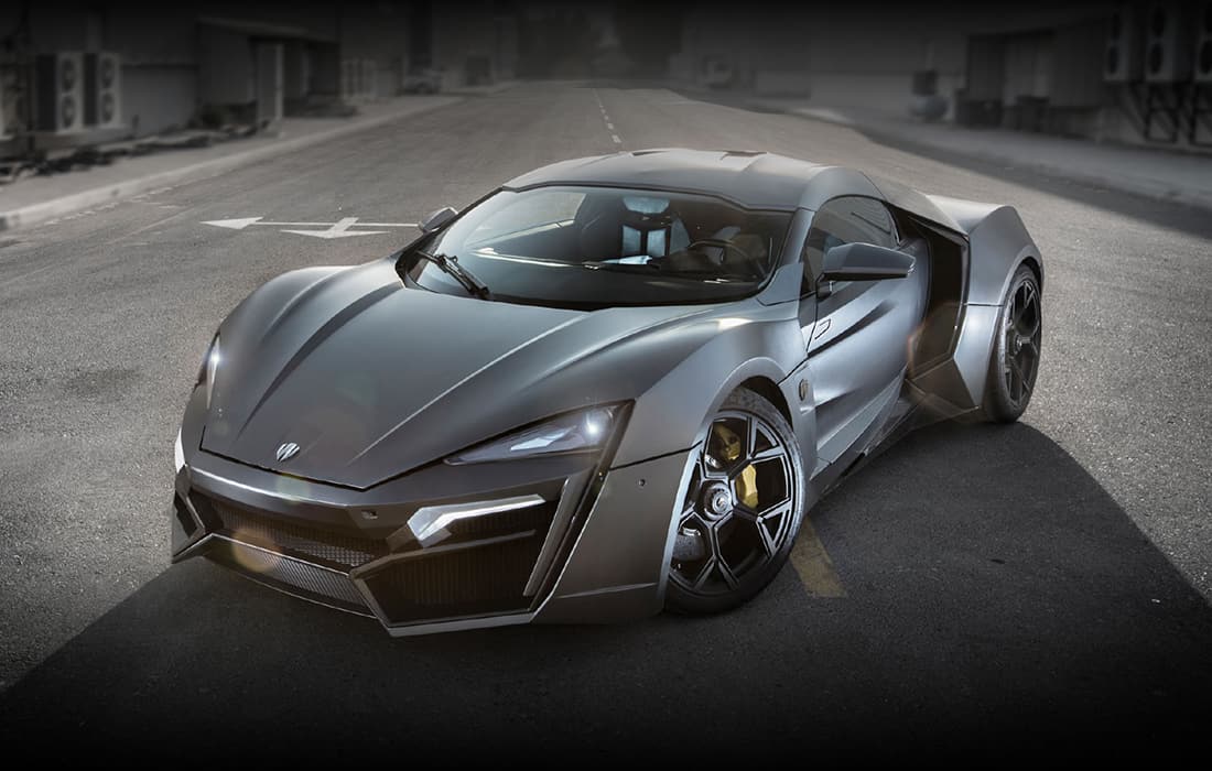 La Lykan HyperSport signée W Motors : la première supercar NFT vendue aux enchères par RubiX