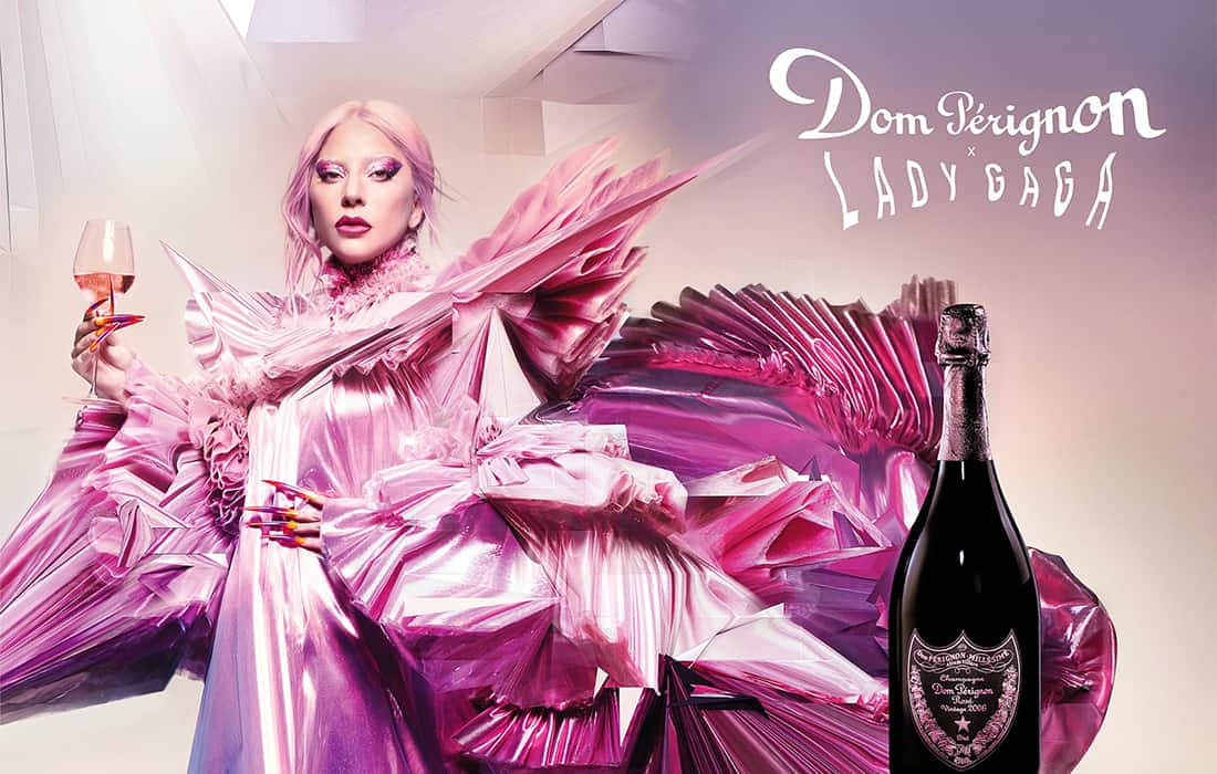 La grande marque française de spiritueux Moët & Chandon collabore avec Lady Gaga