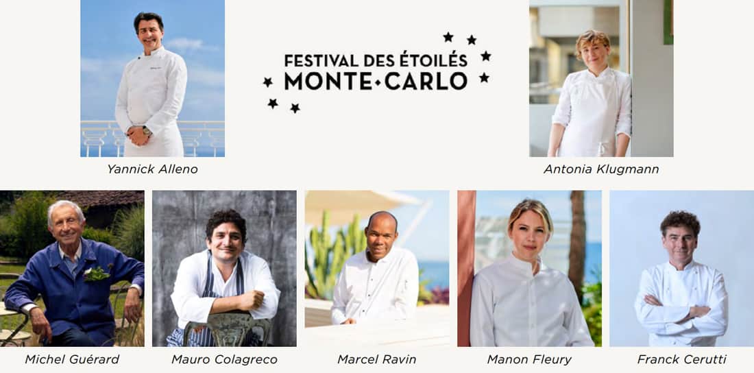 Les chefs invités au Festival des Etoilés Monte-Carlo