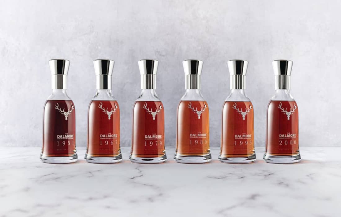 The Dalmore Decades, six flacons de whiskies single malt atteignent un record aux enchères