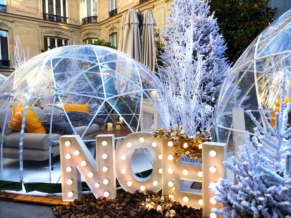 Le restaurant Le Joy de l’Hôtel Fouquet’s Paris crée un jardin féérique