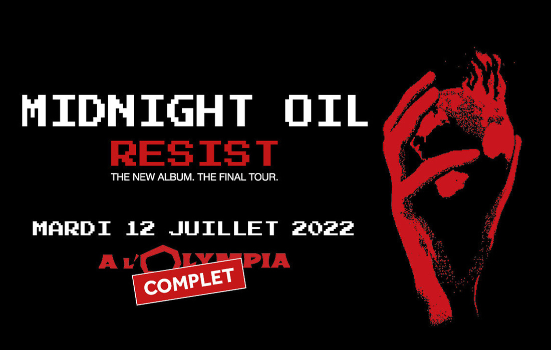 Midnight Oil à l’Olympia Paris juillet 2022