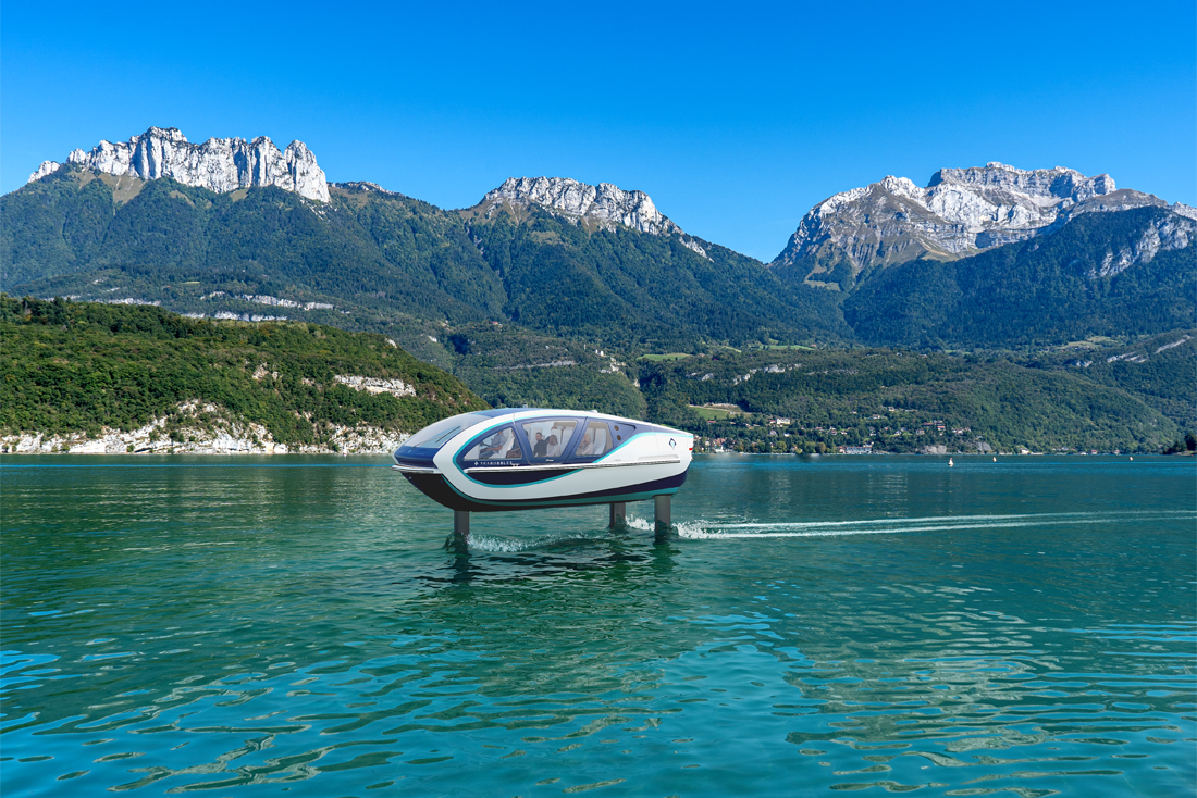 SeaBubbles présente son bateau volant électrique et à hydrogène