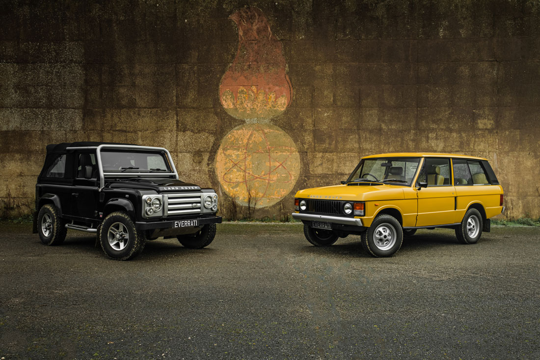 Everrati lance les modèles électrifiés Range Rover Classic et Land Rover Defender