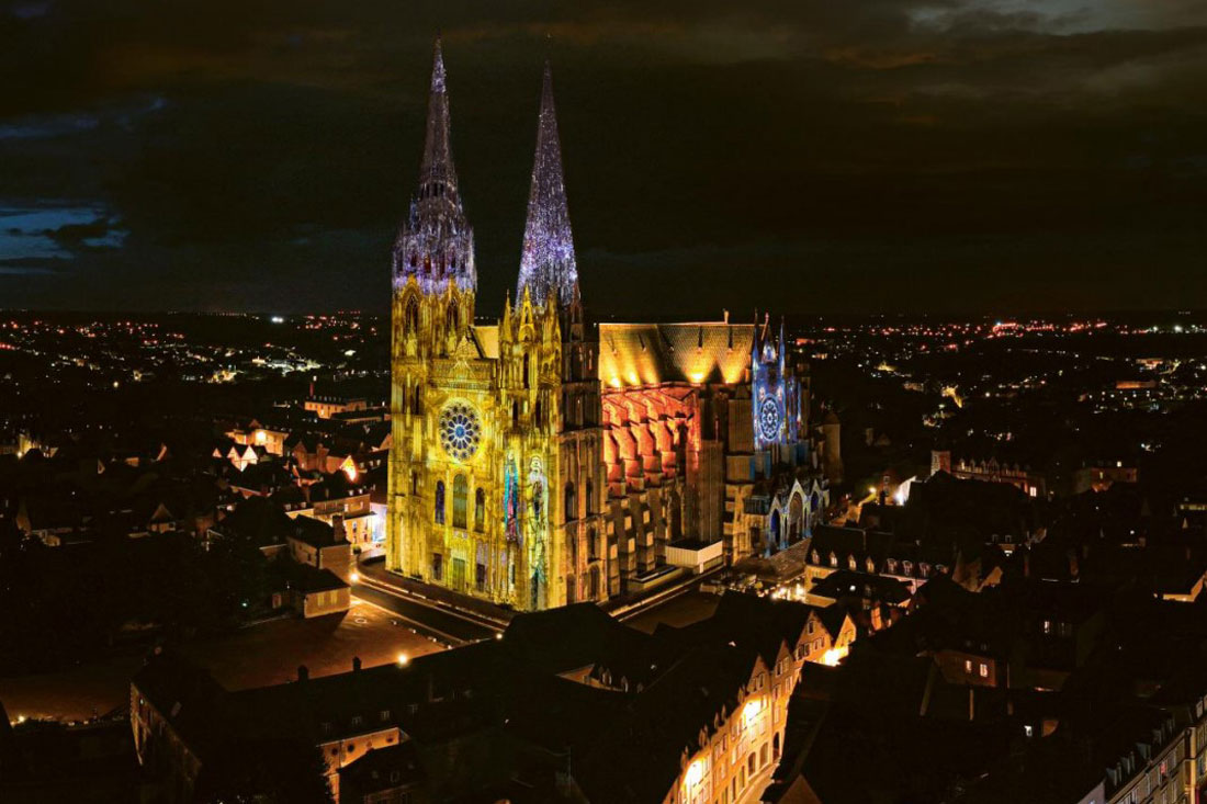 Une année toute en couleurs pour la 20ème édition inédite de Chartres en Lumière