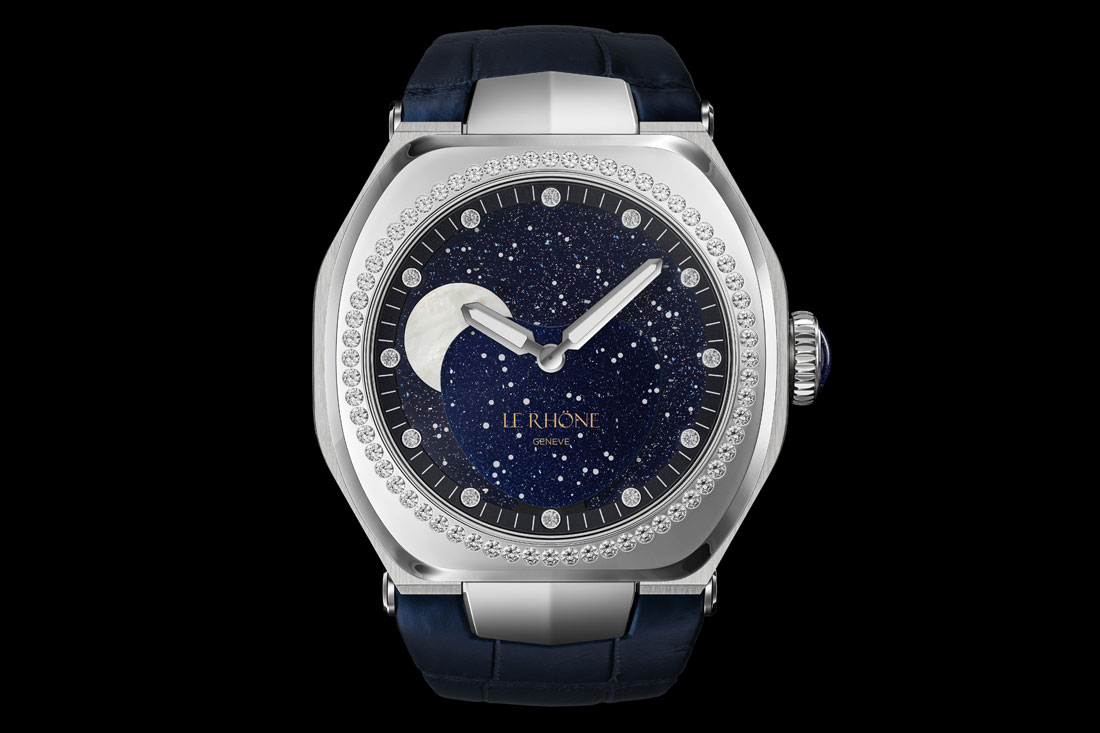 Le Rhöne Genève lance la Moon Aventurine Titane 37 mm pour fêter ses 10 ans