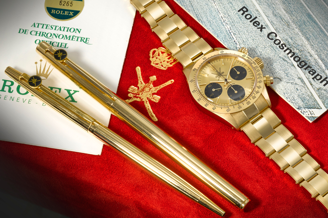 Geneva Rare Watches de Christie’s, des garde-temps Rolex du Sultan d’Oman