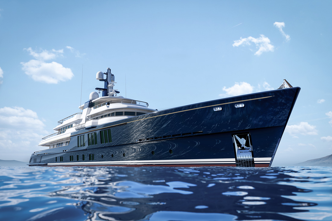 CRN M/Y 145 in acciaio e alluminio, Progetto Thunderball