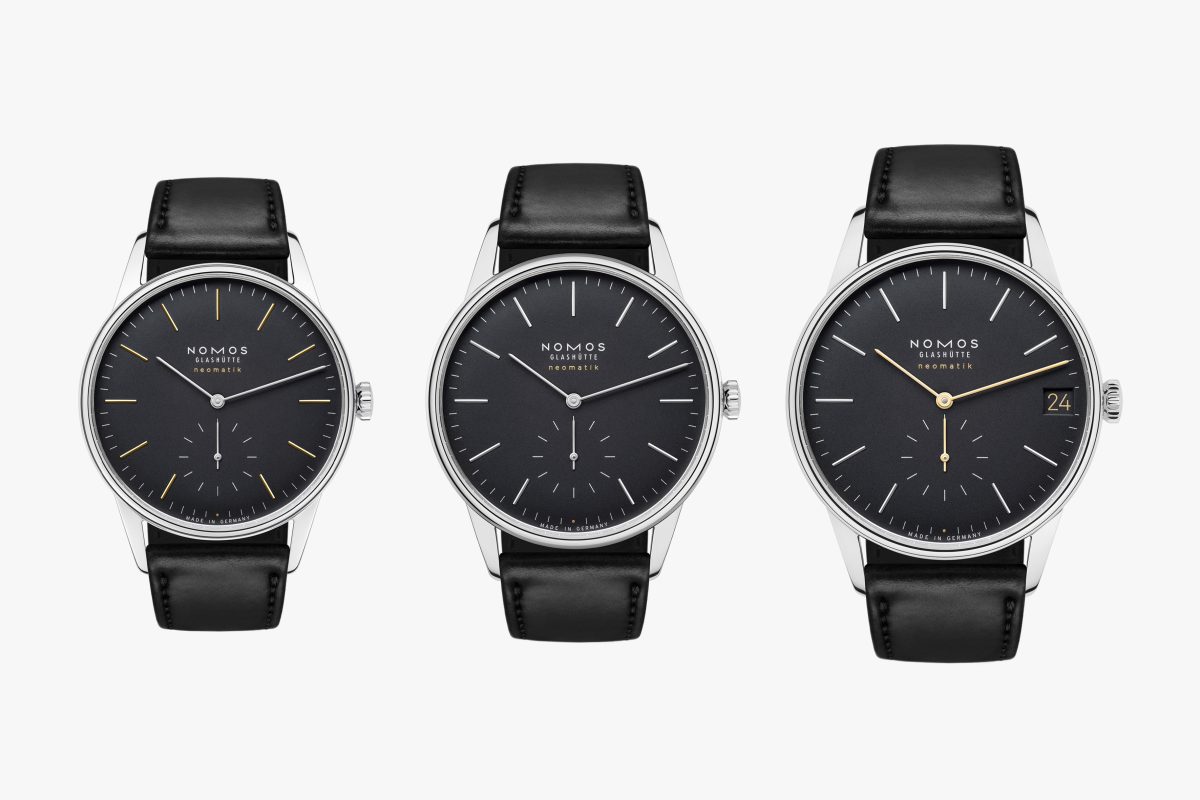 Découvrez la nouvelle collection Orion neomatik new black de NOMOS Glashütte