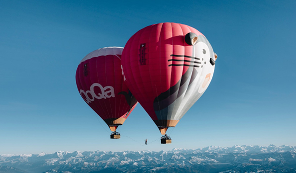 Julien Roux, un record du monde de highline